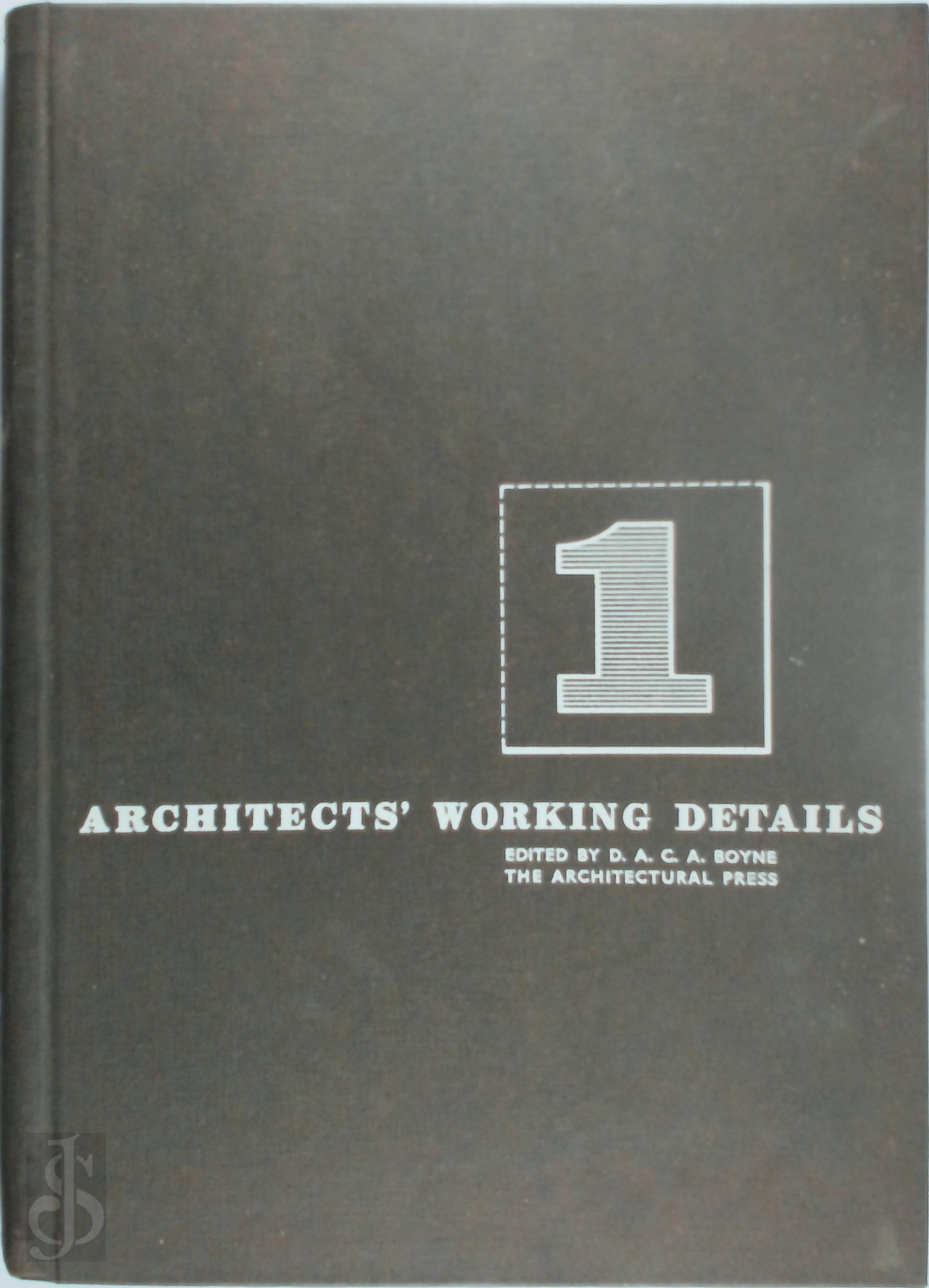 C Boyne , L. Wtight - Architects' working details. (Fifteen Volumes)