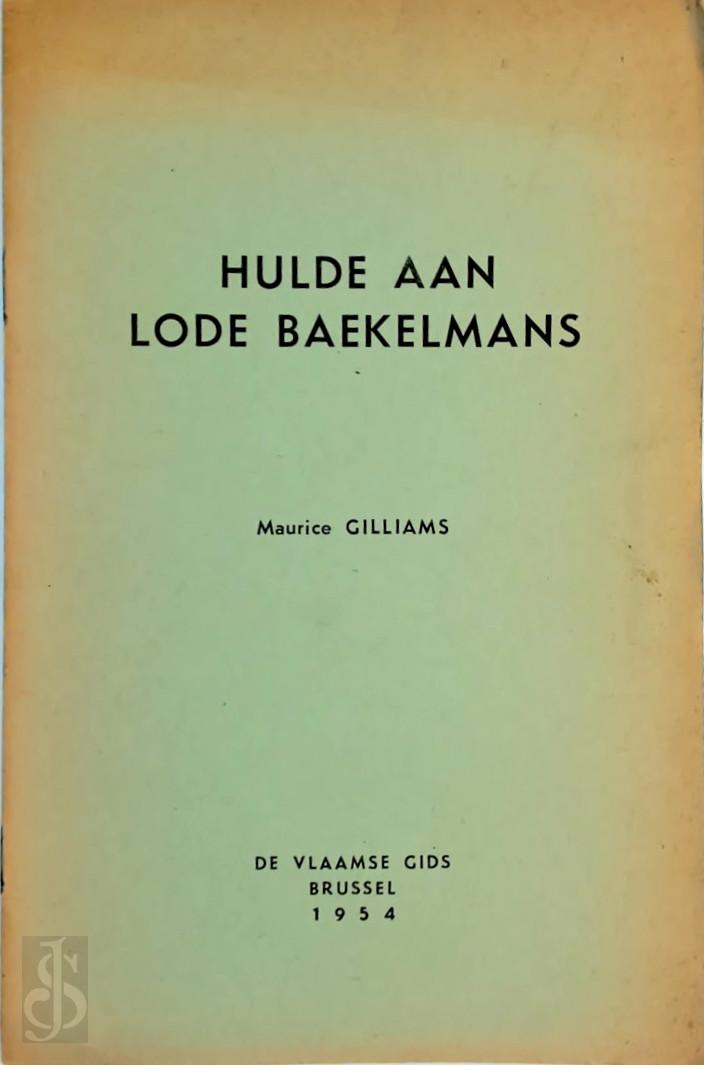 Maurice Gilliams 10849 - Hulde aan Lode Baekelmans