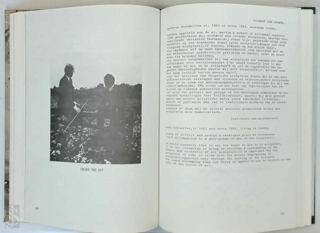 Peter Van Beveren 246271, Ben , Robert Barry 29275, Joseph Beuys 12659, Marcel Broodthaers 76956, Stanley Brouwn 185805, Gerrit Dekker 77332, Robert Filliou 210236, Gilbert And George , Alan Karprow 317556, Joseph Kosuth 22427, Soll Lewitt 317557, Bernd L - Art Information Festival. Vleeshal - Townhall, Middelburg, september 13 - october 19. 1975