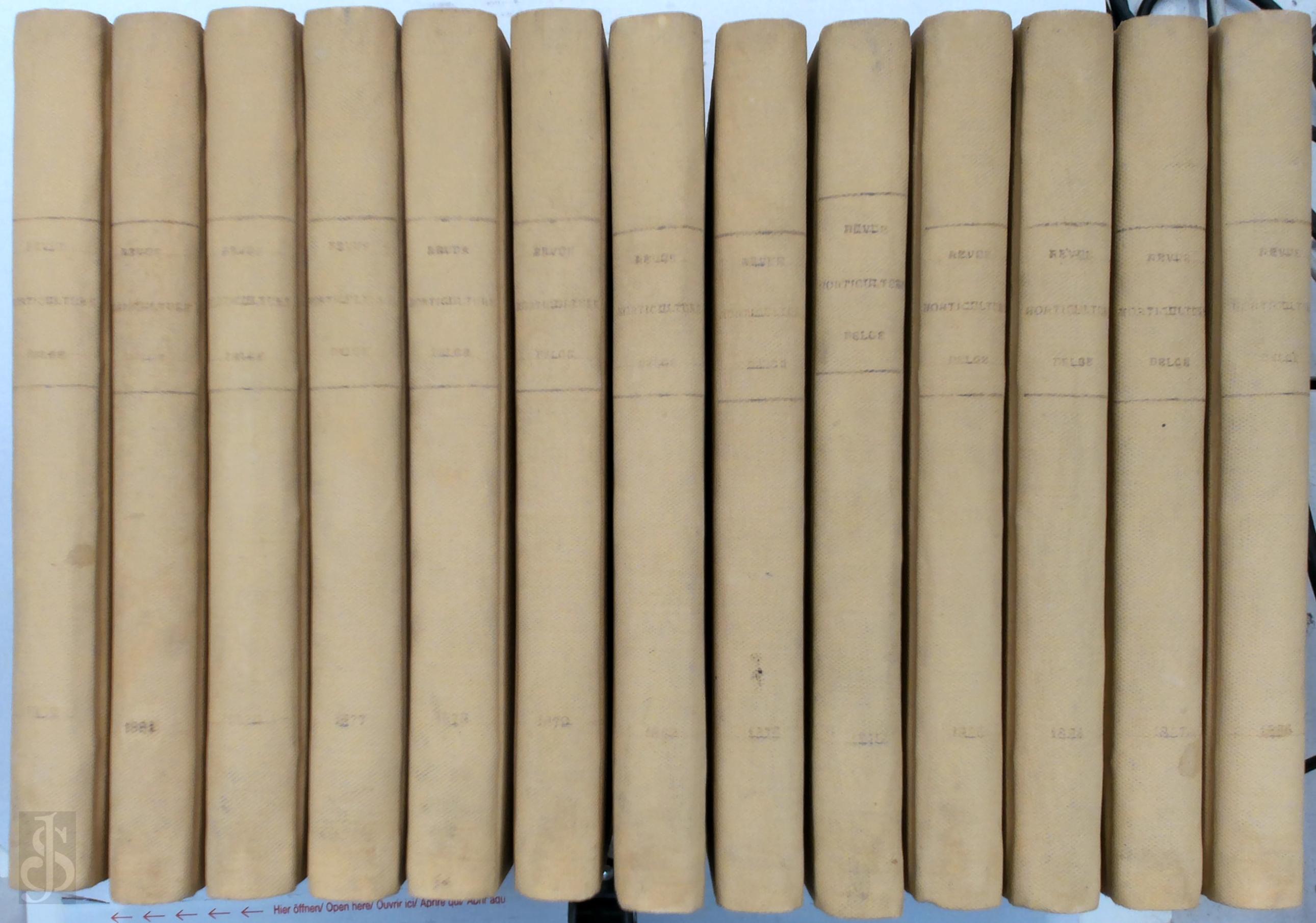  - Revue de l'horticulture belge et trangre [Vol. I - XIII]. Rdige et publie par Fr. Burvenich, O. de Kerckhove de Denterghem, d. Pynaert, m. Rodigas, Aug. van Geert, fils & H. J. Van Hulle, avec la collaboration de...