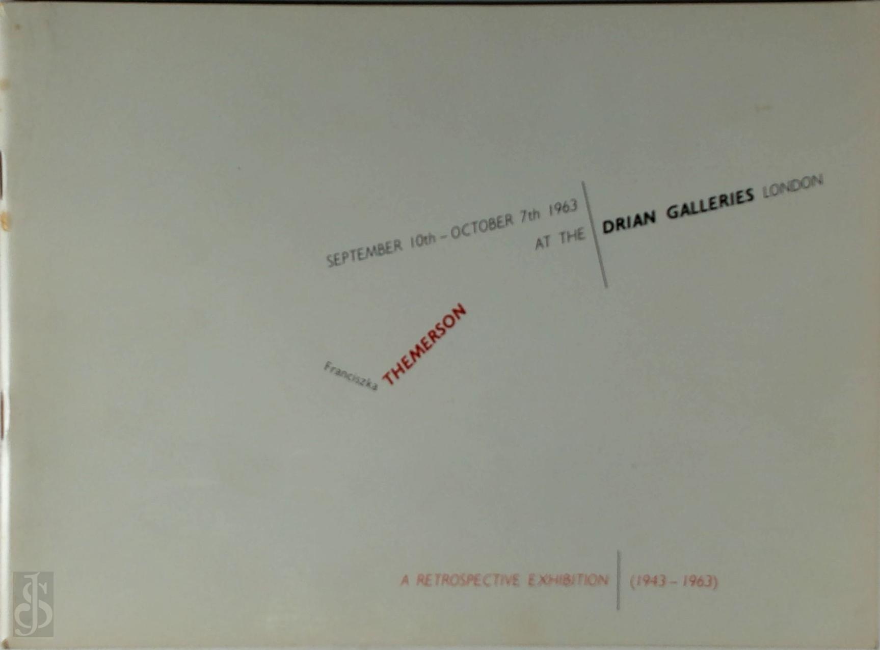 Franciszka Themerson 51649 - A Retrospective Exhibition (1943-1963) of Paintings and Drawings by Franciszka Themerson
