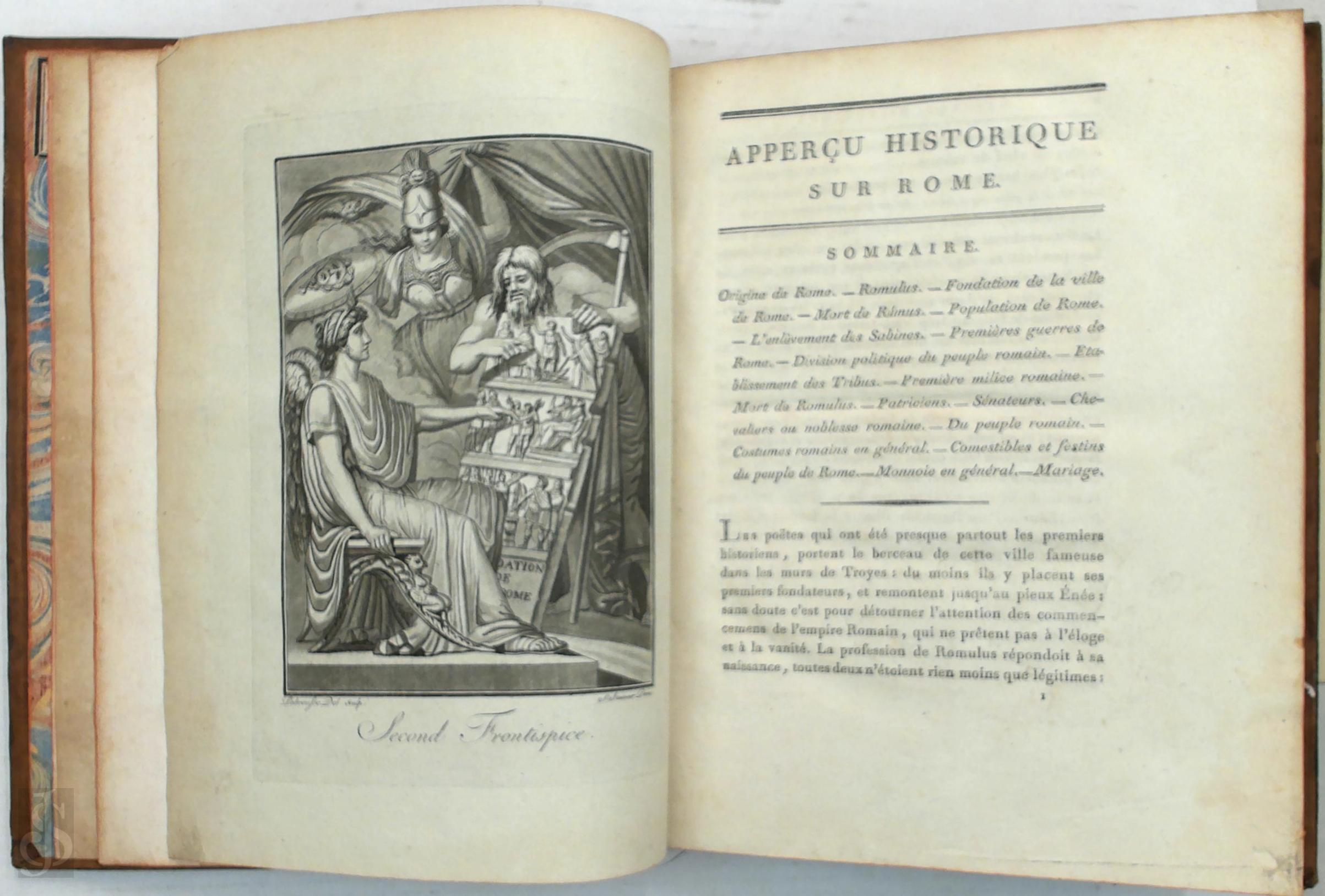 Jacques Grasset-Saint-Sauveur 349093 - L'Antique Rome, ou description historique et pittoresque de tout ce qui concerne le peuple romain dans ses costumes civiles, militaires et religieux, dans ses moeurs publiques et prives, depuis Romulus, jusqu' Augustule. Ouvrage orn de cinquante tableaux