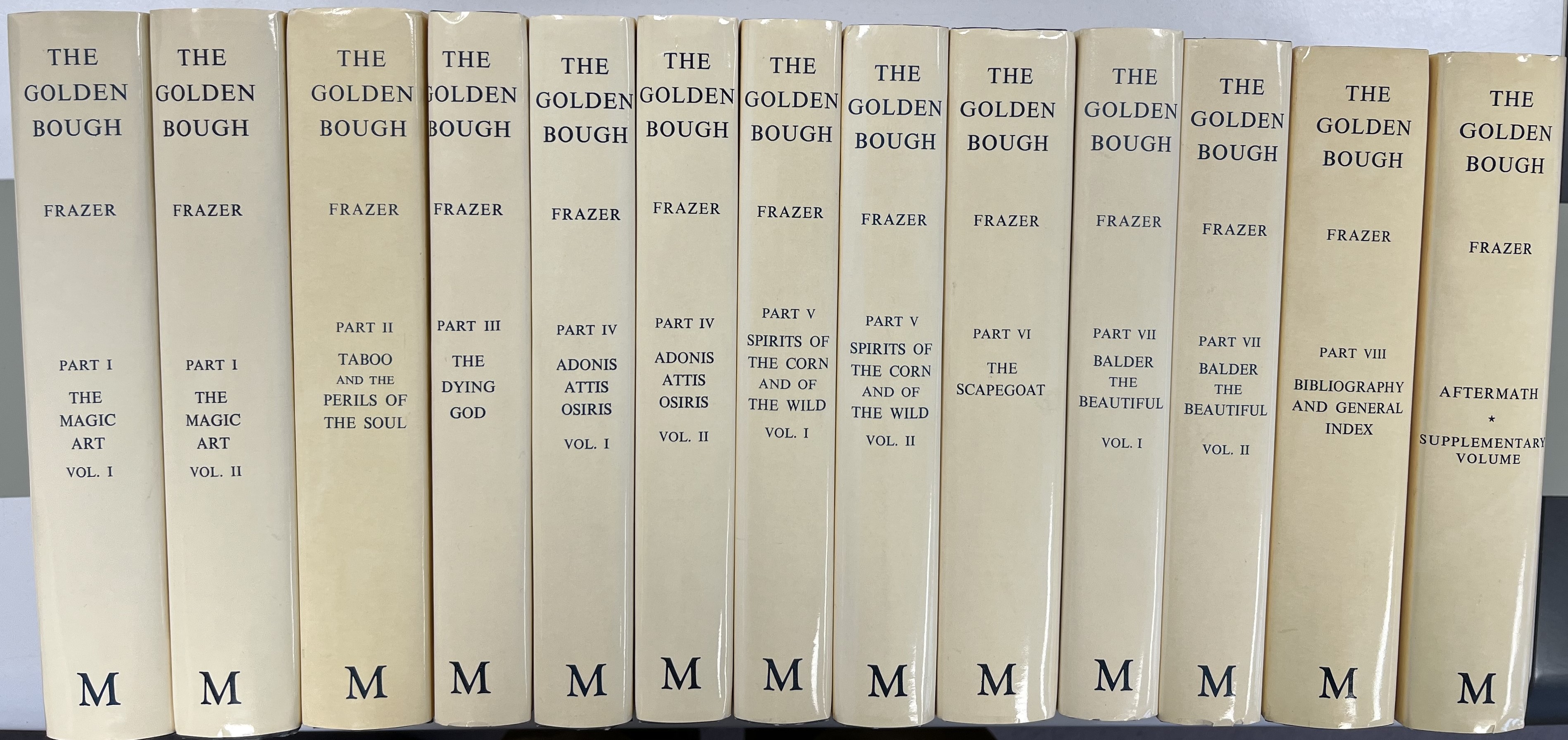Sir James George Frazer 216641 - The Golden Bough, Part I-VIII (Complete). A Study in Magic and Religion, Third Edition