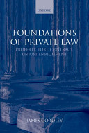James Gordley - Foundations of Private Law
