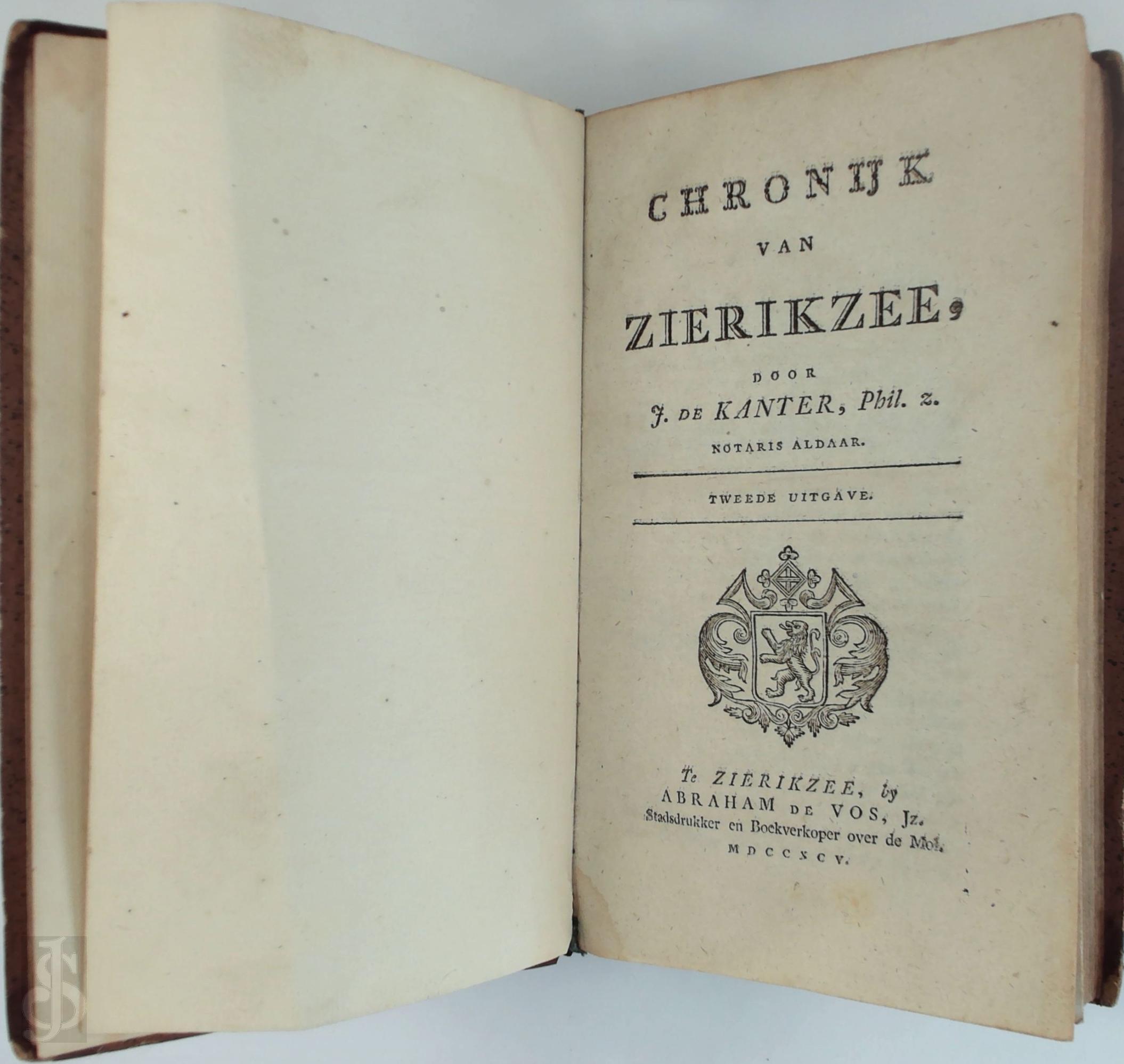 J. Kanter - Chronijk van Zierikzee