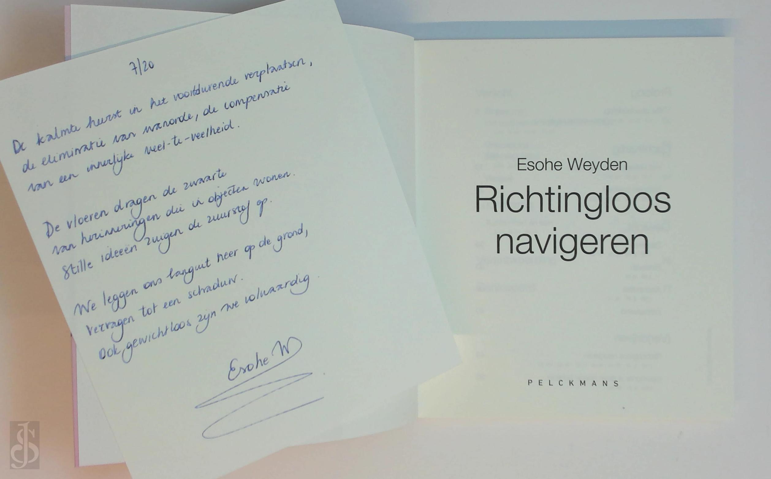 Esohe Weyden 268708 - Richtingloos navigeren [20 ex. - bibliofiele editie]