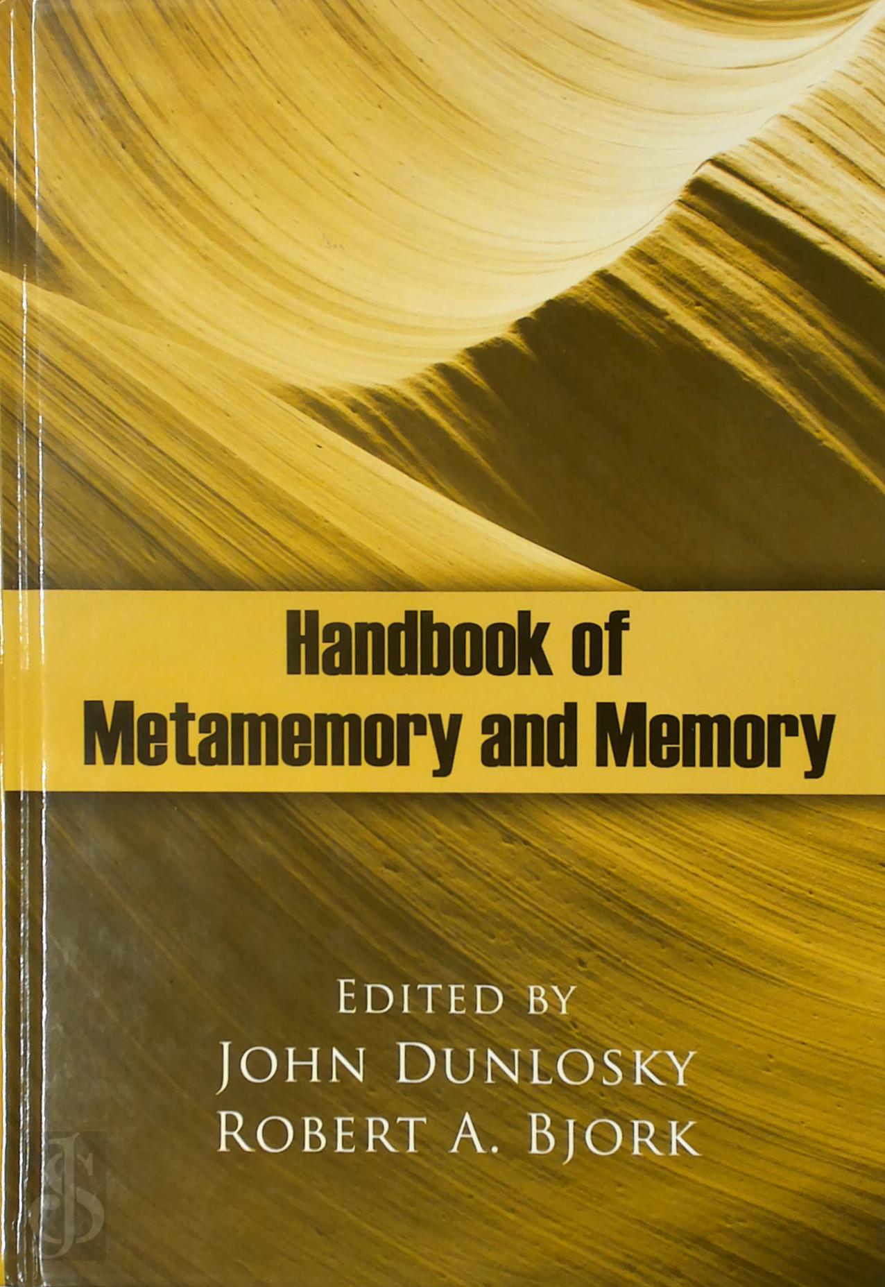  - Handbook of Metamemory and Memory