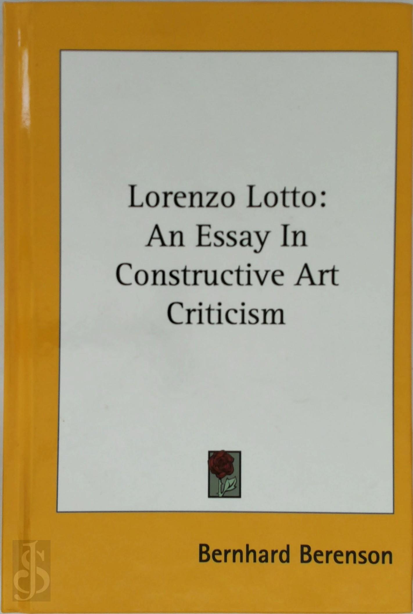 Bernhard Berenson 25707 - Lorenzo Lotto. An Essay in Constructive Art Criticism