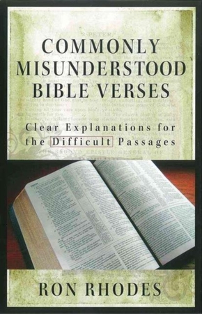Commonly Misunderstood Bible Verses - Ron Rhodes - (ISBN: 9780736921756 ...