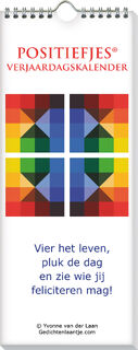 Verjaardagskalender - Positiefjes - Yvonne van der Laan (ISBN 9789464329131)