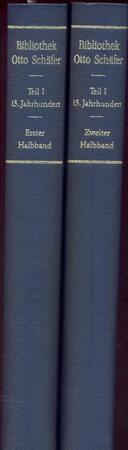 Katalog der Bibliothek Otto Schäfer Schweinfurt - 2 volumes - Manfred Von Arnim Katalog der Bibliothek Otto Schäfer Schweinfurt - 2 volumes - Manfred Von Arnim