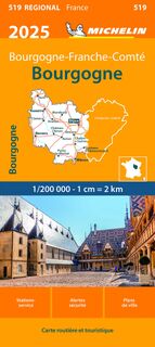 Michelin 519 Bourgogne 2025 (ISBN 9782067264762)