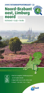 Fietsknooppuntenkaart Noord-Brabant oost, Limburg noord 1:100.000 - ANWB (ISBN 9789018046958)