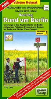 Radwander- und Wanderkarte Radring Rund um Berlin - Verlag Barthel (ISBN 9783895912559)
