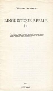 Linguistique reelle 1a - Christian Dotremont