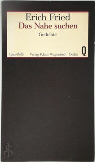 Das Nahe suchen - Erich Fried (ISBN 9783803101198)