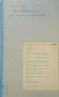 Unjustified Texts - Robin Kinross (ISBN 9780907259176)