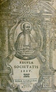 Regulae Societatis Iesu [bound with] Canones congregationum generalium societatis Jesu