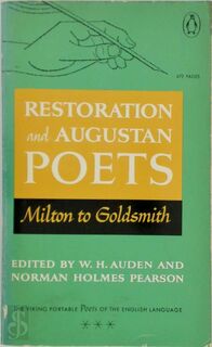 Restoration and Augustan poets, Milton to Goldsmith - Wystan Hugh Auden (ISBN 9780140150513)