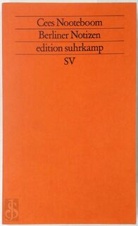 Berliner Notizen - Cees Nooteboom (ISBN 9783518116395)
