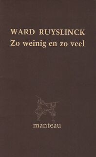 Zo weinig en zo veel - Ward Ruyslinck (ISBN 9789022313015)