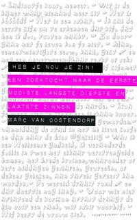 Heb je nou je zin! - Marc van Oostendorp (ISBN 9789035137868)