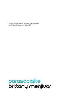 Parasocialite - Brittany Menjivar (ISBN 9798218358501)