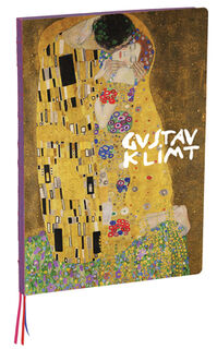 Teneues - A4 Notebook: The Kiss by Gustav Klimt, Hardcover - 230 Dot-Grid Pages with Exposed Lay Flat Binding, Three Ribbon Markers: Large Format Hard - Teneues (ISBN 9781623259341)