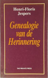 Genealogie van de herinnering [opdracht aan Hugo Claus] - Henri-Floris Jespers (ISBN 9789054955108)