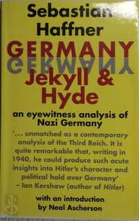 Germany: Jekyll and Hyde - Sebastian Haffner (ISBN 9781870352819)