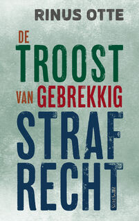 De troost van gebrekkig strafrecht - Rinus Otte (ISBN 9789044653250)