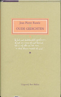 Oude gedichten - Jean Pierre Rawie (ISBN 9789035104464)