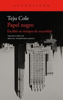Papel Negro - Teju Cole (ISBN 9788419958570)