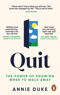 Quit - Annie Duke (ISBN 9781529146165)