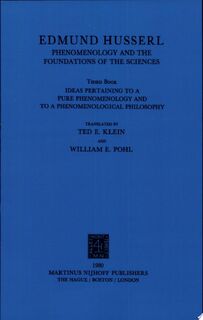 Phenomenology and the Foundations of the Sciences - Edmund Husserl (ISBN 9781402002564)
