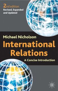 International Relations - Michael Nicholson (ISBN 9780333948712)