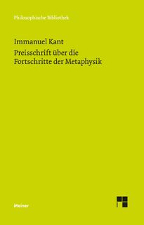 Preisschrift über die Fortschritte der Metaphysik - Immanuel Kant (ISBN 9783787346776)