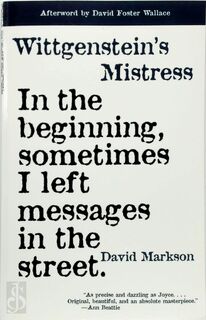 Wittgenstein's mistress - David Markson (ISBN 9781564782113)