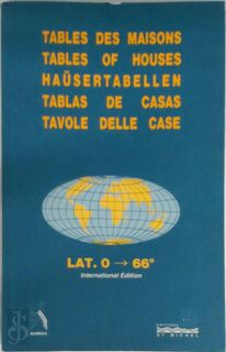 Table des maisons - Table of Houses - Hausertabellen - Collectif (ISBN 9782902450251)
