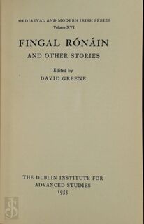 Fingal Rónáin and other stories - David Greene (Edit.)