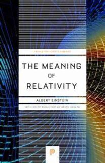 Meaning of Relativity - Albert Einstein (ISBN 9780691164083)