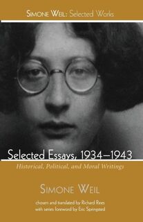 Selected Essays, 1934-1943 - Simone Weil (ISBN 9781498239219)