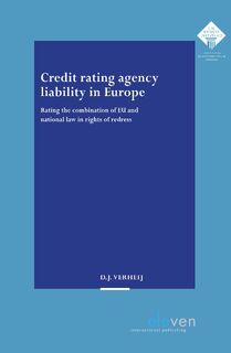 Credit rating agency liability in Europe - D.J. Verheij (ISBN 9789054549239)