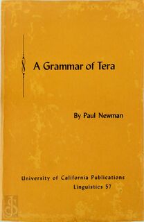 A Grammar of Tera - Paul Newman (ISBN 9780520092549)