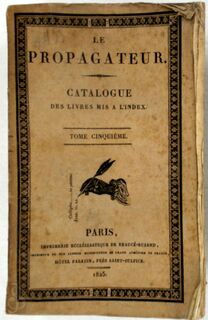 Catalogue des ouvrages mis à l'index - 