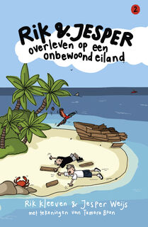 Rik en Jesper overleven op een onbewoond eiland - Rik Kleeven, Jesper Weijs (ISBN 9789043932059)