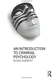 Introduction to Criminal Psychology - Russil Durrant (ISBN 9781843923770)