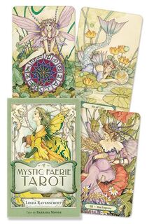 Mystic Faerie Tarot Deck - Barbara Moore, Linda Ravenscroft (ISBN 9780738744346)