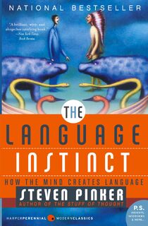 The Language Instinct - Steven Pinker (ISBN 9780061336461)