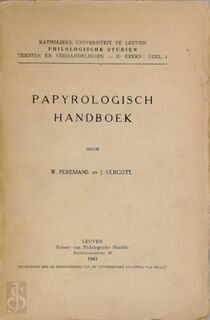 Papyrologisch handboek - W. Peremans, J. Vergote